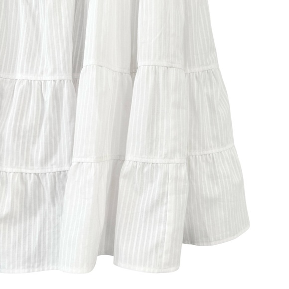 NWT Paloma Wool Long Etoile - White Cotton Blend Gathered Midi Maxi Skirt sz 38 - Picture 6 of 16